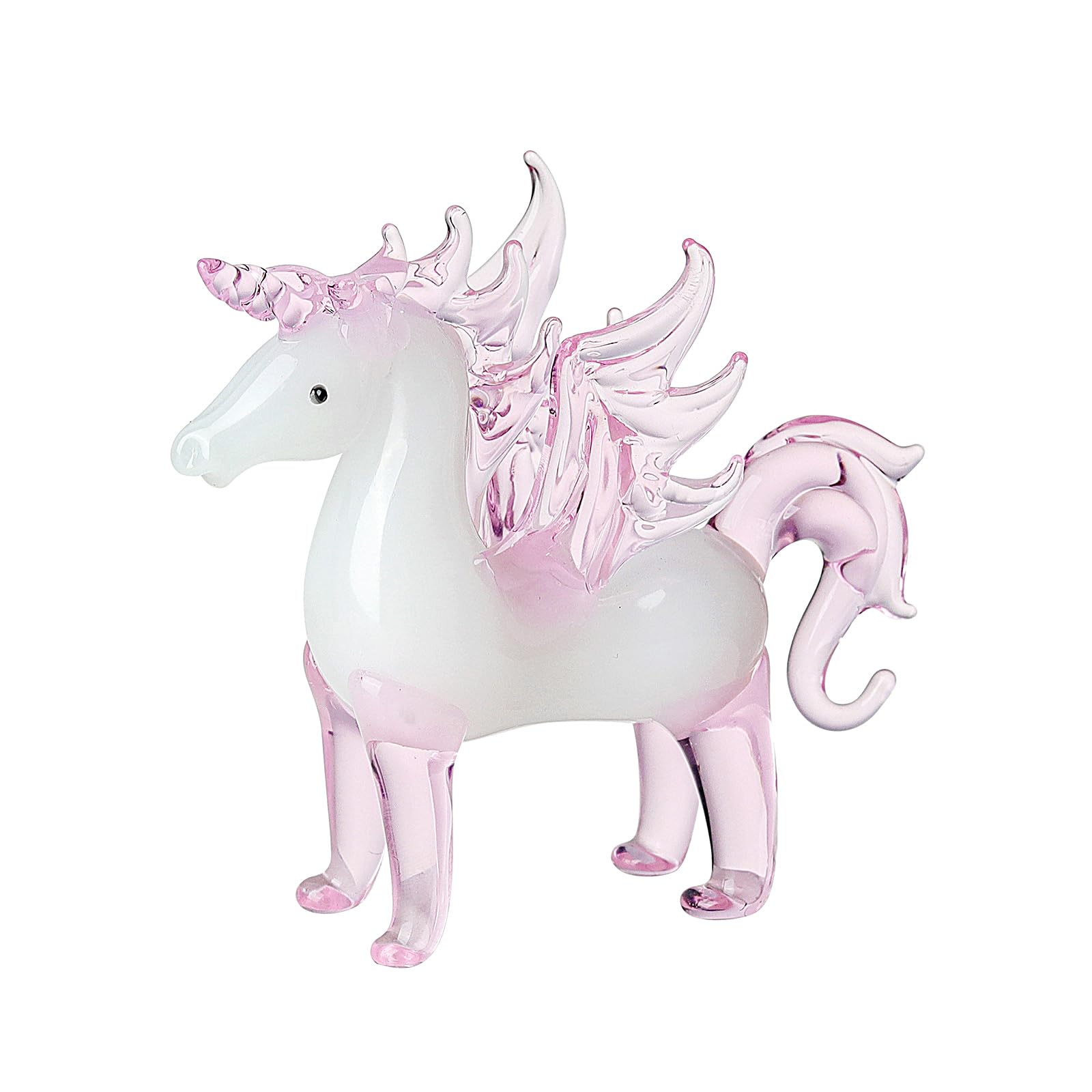 Amazon.com: LONGWIN Crystal Pink Unicorn with Wings Animal